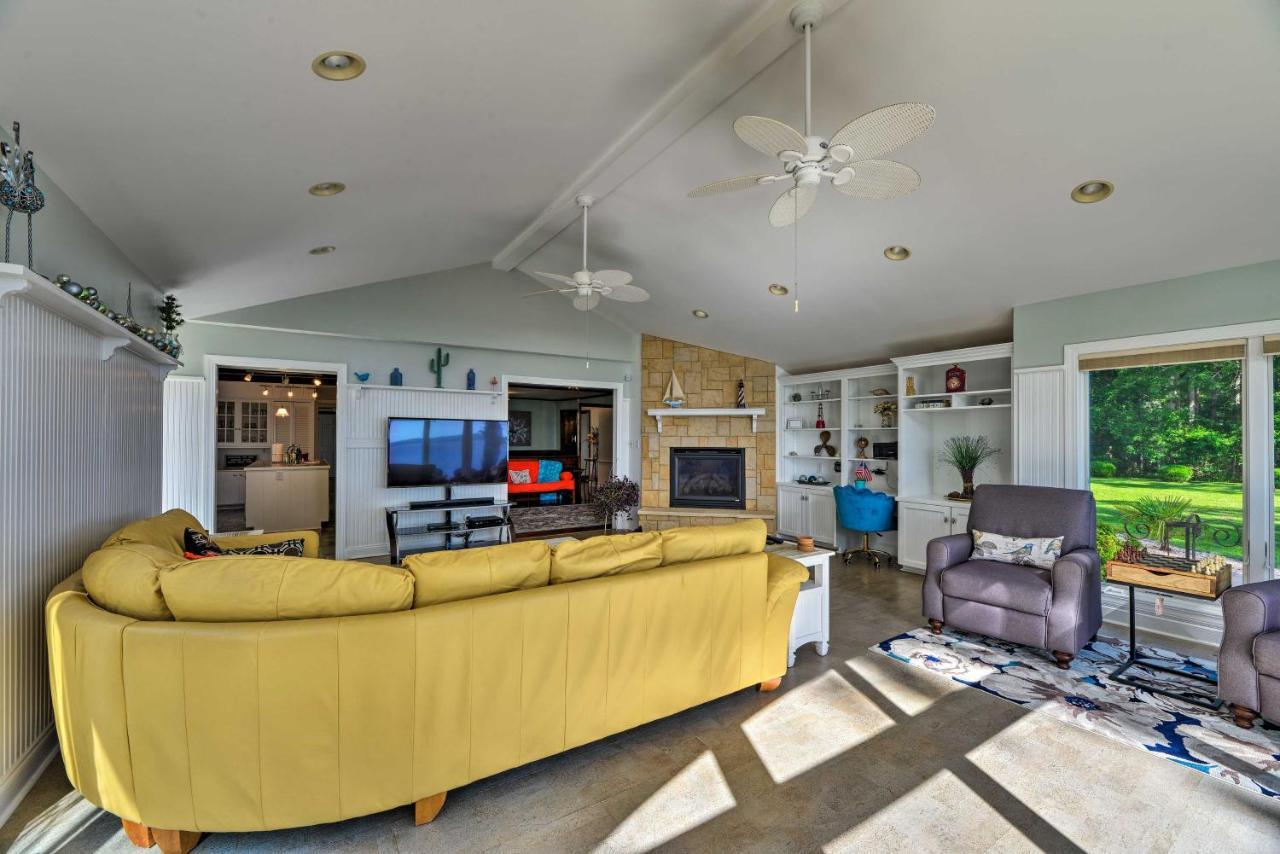 Bayfront Blounts Creek Home Private Beach And Dock! Whichard Beach Exteriér fotografie