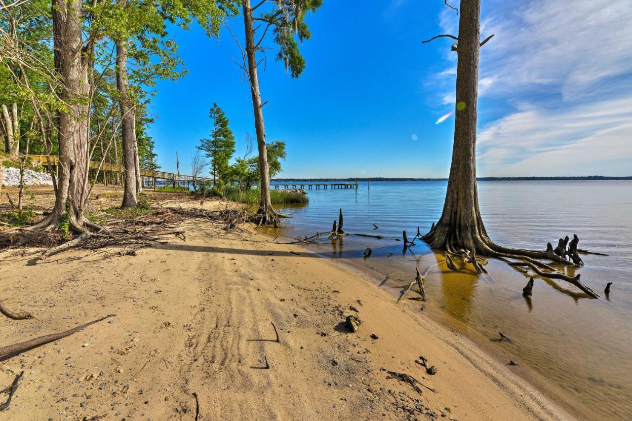 Bayfront Blounts Creek Home Private Beach And Dock! Whichard Beach Exteriér fotografie