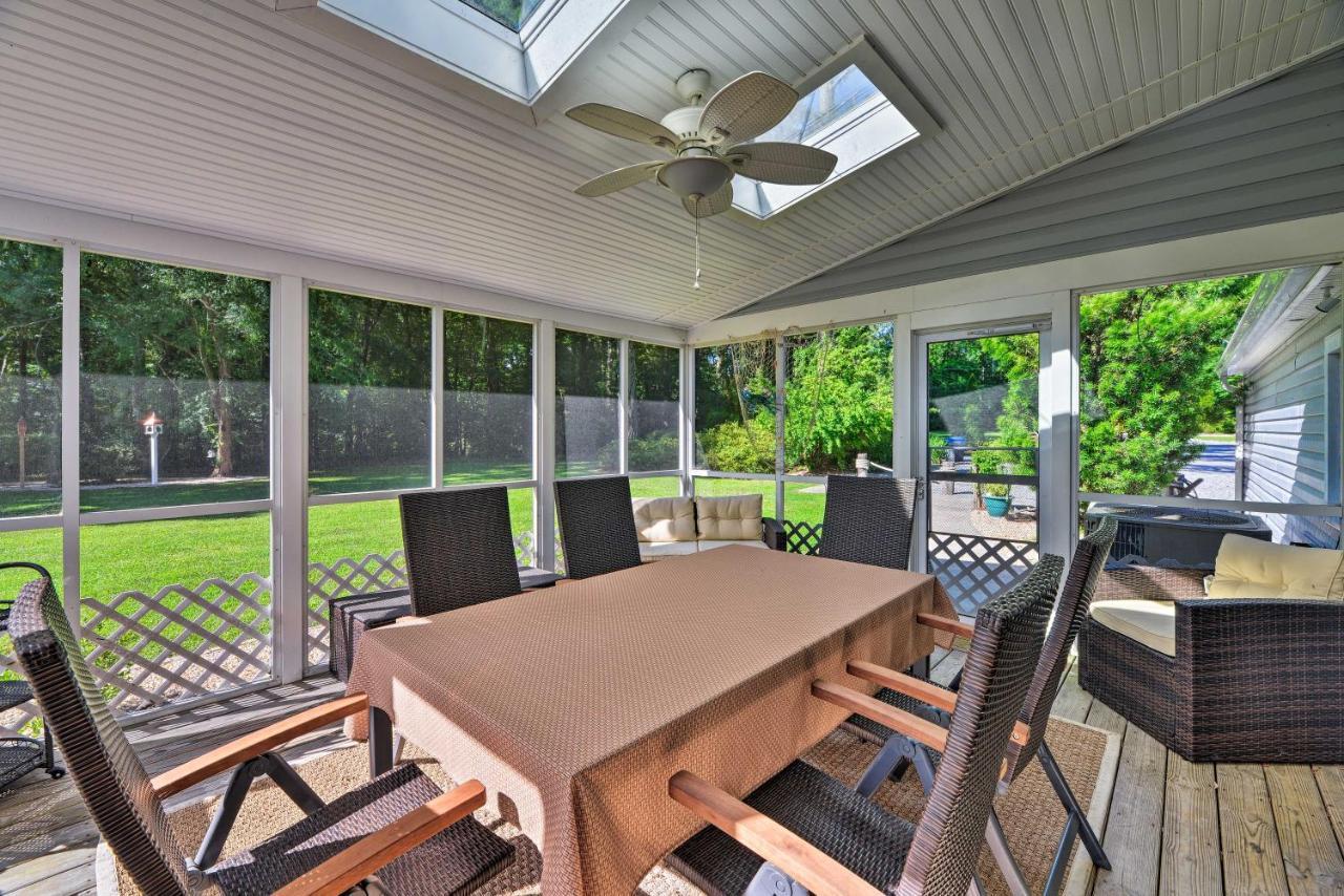 Bayfront Blounts Creek Home Private Beach And Dock! Whichard Beach Exteriér fotografie