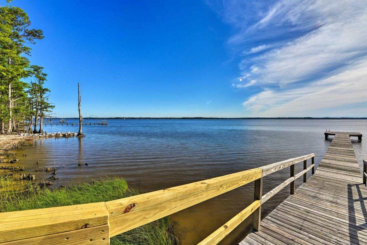 Bayfront Blounts Creek Home Private Beach And Dock! Whichard Beach Exteriér fotografie